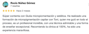 Reseña Rocio scalp Code